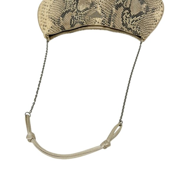 PRADA Vintage Logo Mini Shoulder Bag Pochette Cream Silver Leather [103692] - Picture 7 of 11